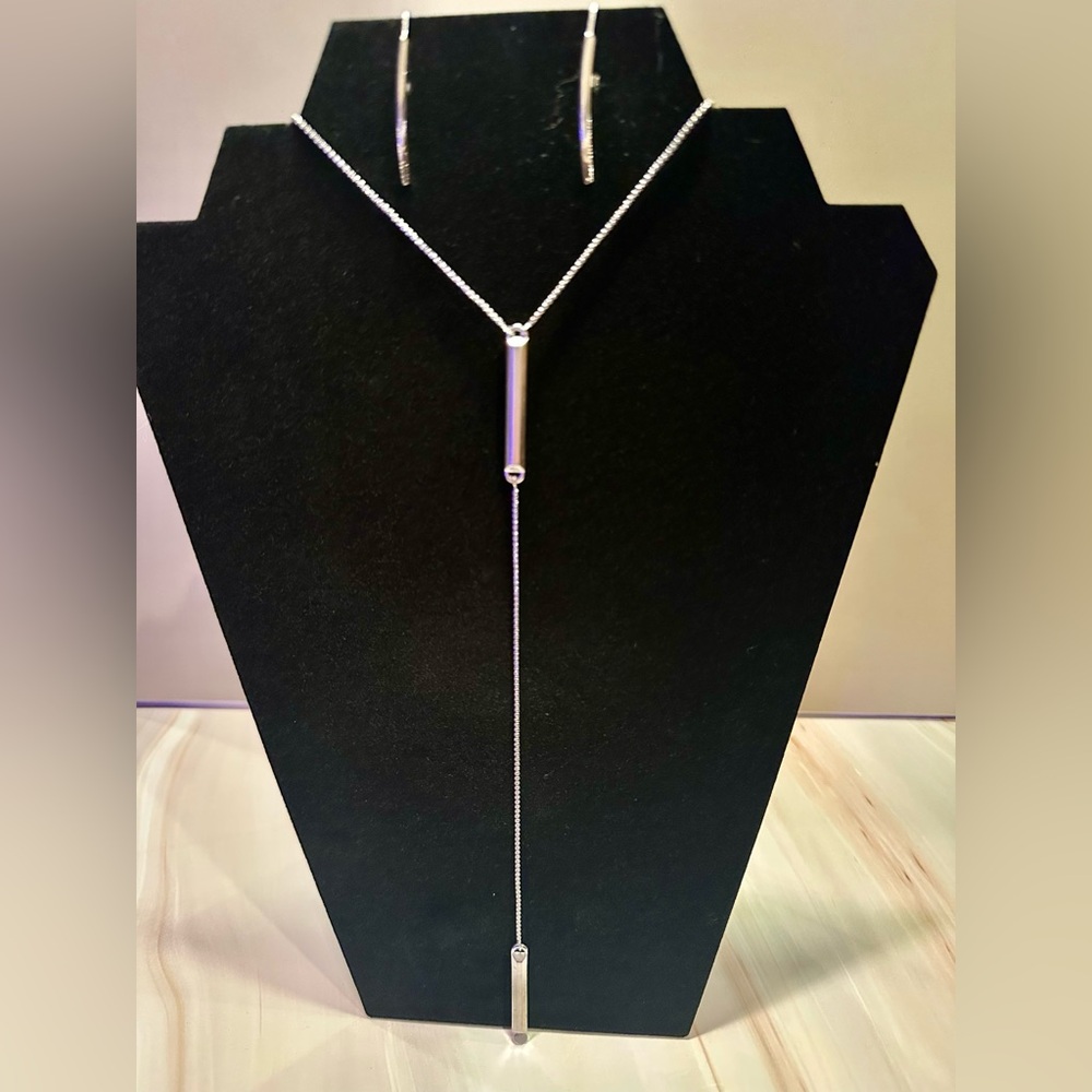 Silpada Silver Drop Necklace Set